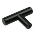 thumbnail image 2 of GlideRite 2 in. Solid Cabinet Bar T-Knob, Matte Black, 2 of 4
