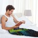 thumbnail image 5 of Balery Realistic Style Wolf Warrior Pantalones de pijama para hombre, pijama ultraligero, pantalón de descanso-Large, 5 of 6