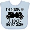 thumbnail image 3 of Inktastic Boxer Like Daddy Boxing Boys or Girls Baby Bib, 3 of 4