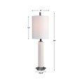 thumbnail image 4 of Uttermost Windsor Ceramic Iron and Crystal Crackle Buffet Lamp in White, 4 of 4