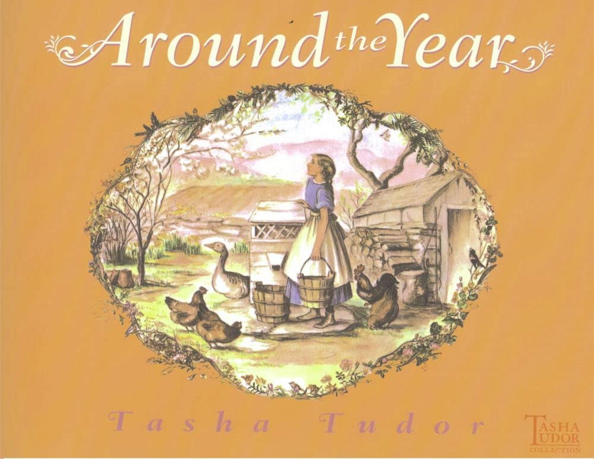 Tasha Tudor 4 Book Set : A Tale For Easter, 1 Is One, A Is for Annabelle A Doll's Alphabet, Around the Year (Paperback Collection) Easter, ABCs, 123s, months & seasons of the year