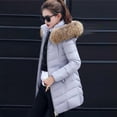 thumbnail image 3 of para proteger de Invierno Mujer Ropa de Impermeable Contra Viento para proteger con Capucha De Manga Larga Cremallera L Salvador Chaqueta de plumón para mujer, 3 of 7