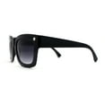 thumbnail image 3 of Womens Thick Plastic Horn Rim Retro Oversize Sunglasses Black Smoke, 3 of 4