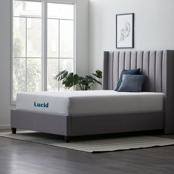 Lucid Bliss 12" Gel Memory Foam Mattress, Plush, Full