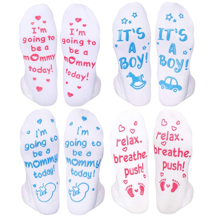 Baby Be Mine - Women's - It's A Boy! & Push Socks Non Skid