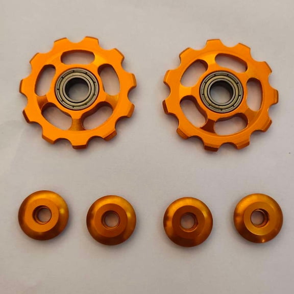TAILTOSS Bike Rear Derailleur Pulley Roller Wheel 2Pcs for Performance Cycling Repair
