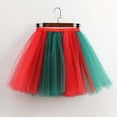 thumbnail image 4 of Skirts for Women Skirt Women's Flowy Mesh Tutu Skirt For Casual Performance Play Layered Skirt With Print Spring Summer Fashion Green L, 4 of 5