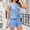 Light Blue, variant on Two Piece Sets for Women Womens Shorts Denim Stretchy High Waist Short Jeans for Women Stylish Bow Regular Fit Women Shorts Casual S-XL