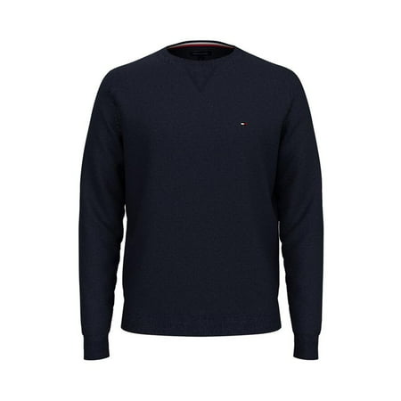 TOMMY HILFIGER Mens Navy Crew Neck Classic Fit Pullover Sweater XS