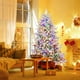 thumbnail image 4 of Árbol de Navidad Costway flocado de 180 cm con 260 luces LED multicolores, 4 of 5