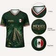 thumbnail image 4 of 2026 New Mexico Soccer Jersey Men, Mexican Jersey Soccer T-Shirt, Soccer Jersey 2D Graphic Crew Neck Short Sleeve Football Tee, Casual Daily Sport Top for Adult, 4 of 7