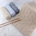 thumbnail image 7 of 5 Pcs Cotton Select Yarn 17.63oz/500g, Light Worsted Thick Yarn for Knitting Baby Wool Crochet Scarfcoat Sweater Weave Thread (02 Milk White), 7 of 7