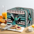 thumbnail image 4 of HELLHERO Tribal Aztec Hummingbird Print 4 Slice Toaster Dust Cover, Bread Machine Cover with Drawstring, Kitchen Bakeware Fingerprint Protector, 4 of 8