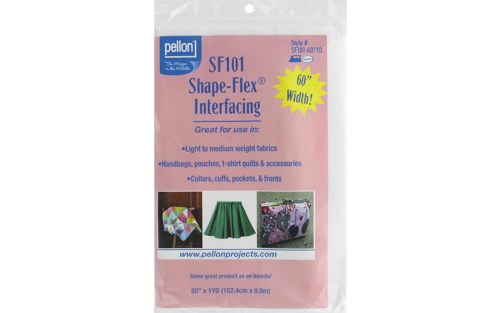 Pellon Interfacing Shape Flex Lt/Med 60x36" Wht