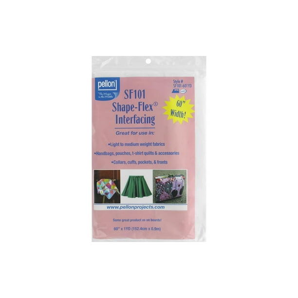 Pellon Interfacing Shape Flex Lt/Med 60x36" Wht
