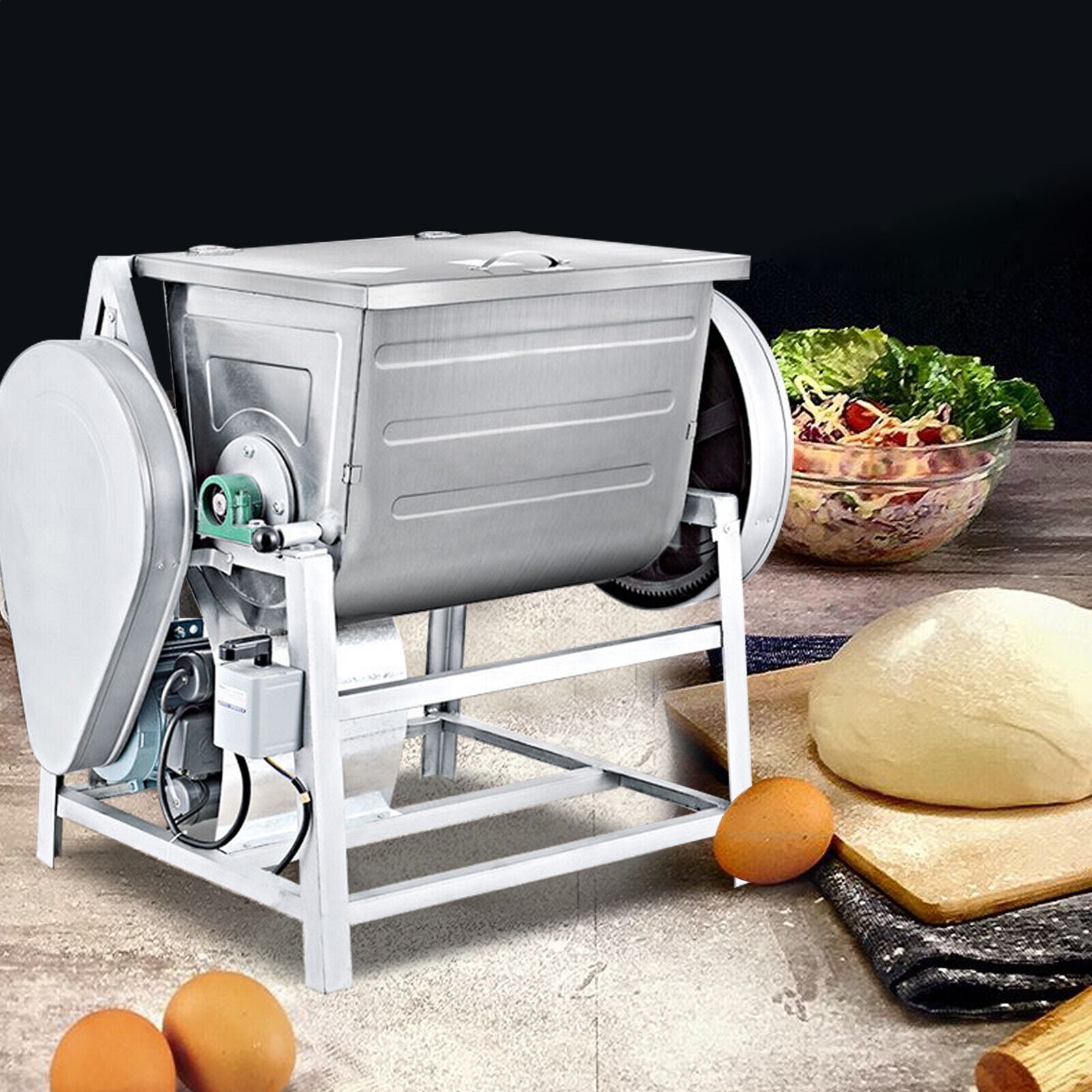 Commercial Electric Dough Mixer Dough Mixing Machine 15KG 30QT Kitchen Equipment