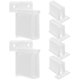 thumbnail image 1 of soportes de extremo de estante de alambre, resistentes, de plástico, para montaje en pared, con tornillos para armario, 1 of 7