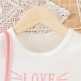 thumbnail image 3 of Gibobby Playeras Niñas Niños pequeños bebés niñas primavera verano estampado manga corta cuello camiseta bolsa ropa （Rosa， 3-4 Años), 3 of 5