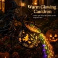 thumbnail image 3 of Halloween Witch Cauldron Garden Light, Waterfall-Style Enchanted Cauldron Decoration with Multicolor LED Projection, Outdoor Yard Stake for Lawn Porch Patio Walkway, Spooky Party Decor (2PCS), 3 of 7