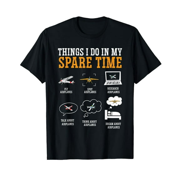 Things I Do In My Spare Time Radio Controlled Airplane T-Shirt