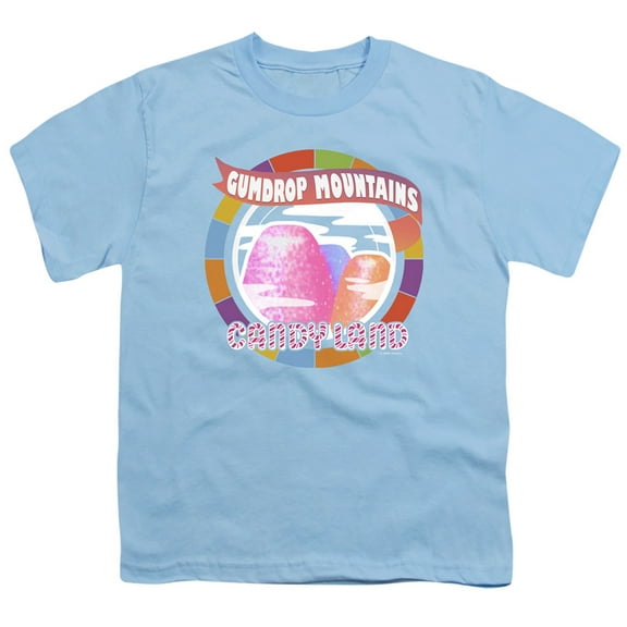 Candy Land Gumdrop Mountains S/S Youth 18/1 T-Shirt Light Blue