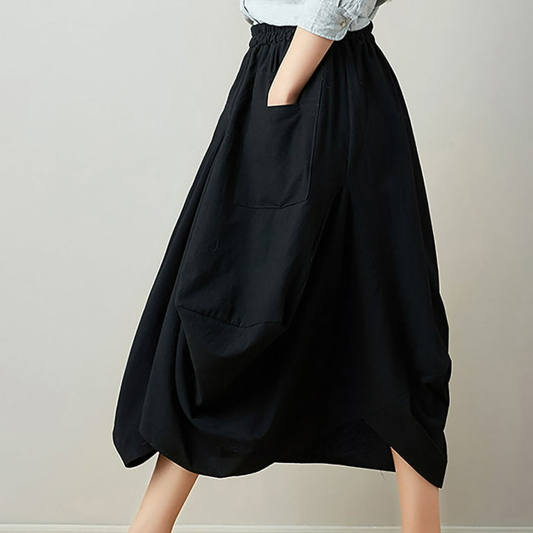 Asymmetrical bubble linen skirt summer 4347 Asymmetrical bubble linen skirt summer 4347