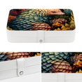 thumbnail image 4 of Pangolin Elegant PU Leather Earring Organizer Storage Box Decorative Box with Removable Compartment - Portable, 4 of 6