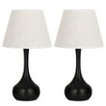 thumbnail image 3 of Modern Table Set of 2 Desk Beside Lamp Dorm Office Living Room Lamps,Black, 3 of 5