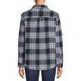 thumbnail image 3 of Time and Tru Women's Plaid Button Down Shirt, 3 of 5