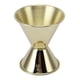 thumbnail image 3 of Jigger para cócteles de doble cara de acero inoxidable para barra, taza medidora de chupitos para fiestas en casa, chapado en oro, 3 of 10