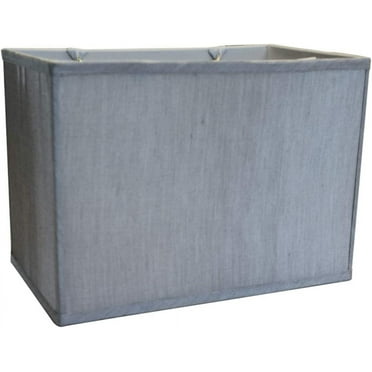 Rectangular Drum Lampshade (8x14) (8x14) x 10 Softback Bavarian Gray Fabric