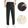 thumbnail image 2 of BJUTIR Sweatpants For Men Casual And Comfortable Autumn And Winter Solid Color Plus Velvet Zipper Pocket Pants Pants, 2 of 9