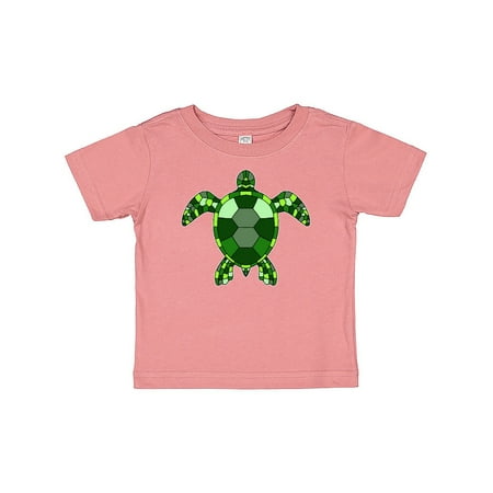

Inktastic Mosaic Green Turtle Gift Baby Boy or Baby Girl T-Shirt