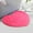 Hot Pink, variant on Heart Shaped Chenille Rug, Non-Slip Washable Doormat, Absorbent Bathroom & Shower Mat, Valentine's Day Decorative Floor Carpet for Home, Living Room, Sofa Area - 60x50cm