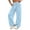 A-Sky Blue, variant on HomeDM Wide Leg Sweatpants with Pockets Drawstring Elastic Waist Lounge Pink Athletic Pants for Workout Running Size L