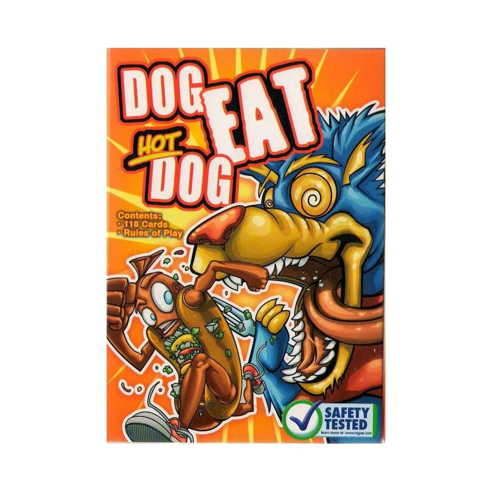 Dog Eat Hot Dog Game 118 Card Set with Instructions 26 Players, Ages 6 and Up