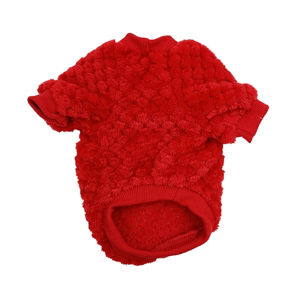Greeniant Ropa para perros Disfraces Estilo simple Suéter multicolor para mascotas Cachorros Camisa Suavidad Mantener caliente Cachorro Chaleco Café L Ropa para mascotas Rojo L Greeniant PT003805-13B