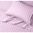 thumbnail image 4 of CGK Linens 4-Piece Cute & Cozy Kids Sheet Set - Queen Size Kids Bedding With Vibrant Designs For Boys, Girls, Teens, Toddler, Dots Purple, 4 of 4
