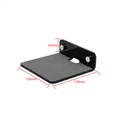 thumbnail image 3 of 2X Wall Mounted Holder Multifunctional Portable Speaker Wall Shelf for Webcam Cell Phones Router Speaker Black, 3 of 3