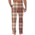 thumbnail image 3 of HAiming Men's Pajama Pants Plaid Sleep Lounge Pants Plus Size Lightweight Pjs Bottoms with Pockets Drawstring, 3 of 5