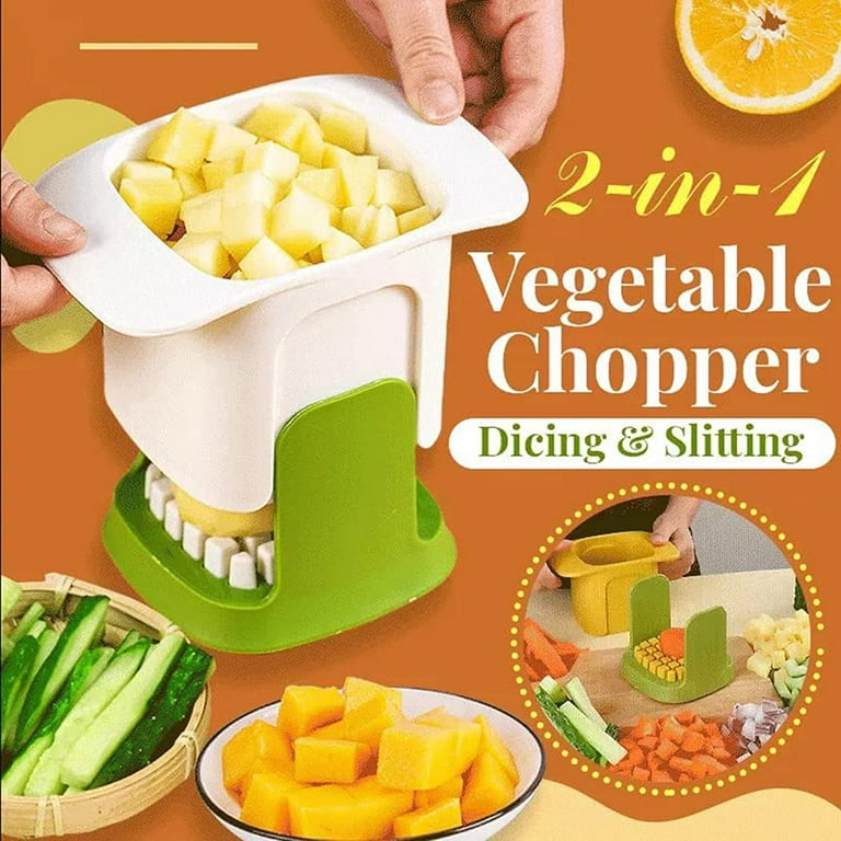 ZUMUSEN 2 In 1 Vegetable Chopper For Dicing And Dividing,Slicer
