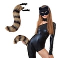 thumbnail image 2 of Clearance Hallo-ween Decorations,Event & Party,Hallo-ween 3D Cute Animal Tail Pendant Women Holder Pompoms Tail Fashionable Hairy Tail 50cm Hallo-ween Plush Tail,Home Decor, 2 of 5