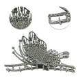thumbnail image 4 of Unique Bargains 1 Pc Butterfly Rhinestones Hair Clips for Home Black, 4 of 5