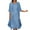 Light blue, variant on Women Casual Lace Round Neck Sleeveles Dress Solid Chiffon Two-Piece Set Fall Dresses for 2022 Spring Winter