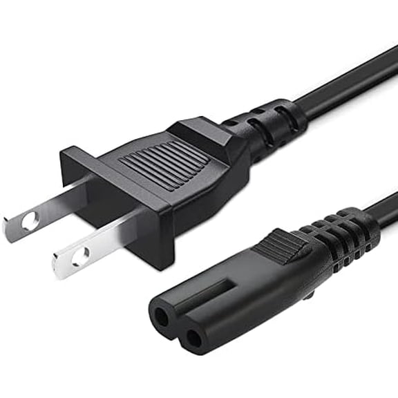 8 Foot 2‑Prong Replacement Charger Power Cable, Compatible with ONN 100008736, JBL PartyBox Series, JBL Multi‑Channel Soundbar, ION Game Day Portable Speaker