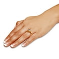 thumbnail image 2 of Solid 14k Yellow Gold Round Cut Large Big Classic Solitaire Wedding Engagement Ring CZ Cubic Zirconia 1.50ct. , Size 9.5, 2 of 7