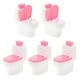 thumbnail image 1 of KAKOWELY 5 piezas de muebles para casa de muñecas, decoración, modelo de inodoro simulado, diseño de baño para casa de muñecas, 1 of 5