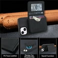 thumbnail image 4 of Case For iPhone 15 RFID Blocking Protective Purse Case With Magsafe Kickstand 2 In 1 Detachabl Flip Horizontal multi-slot card holder Shockproof Protective Leather Cover,Black,For iPhone 15, 4 of 8