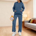 thumbnail image 5 of Sweat Set for Women Casual Two Piece Tracksuit Womens Sweatshirts Straight Leg Pants Sweatsuit, 5 of 5