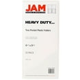 thumbnail image 2 of JAM Paper Heavy Duty Plastic Two Pocket Presentation Folders, Clear, 12 pack, 2 of 2